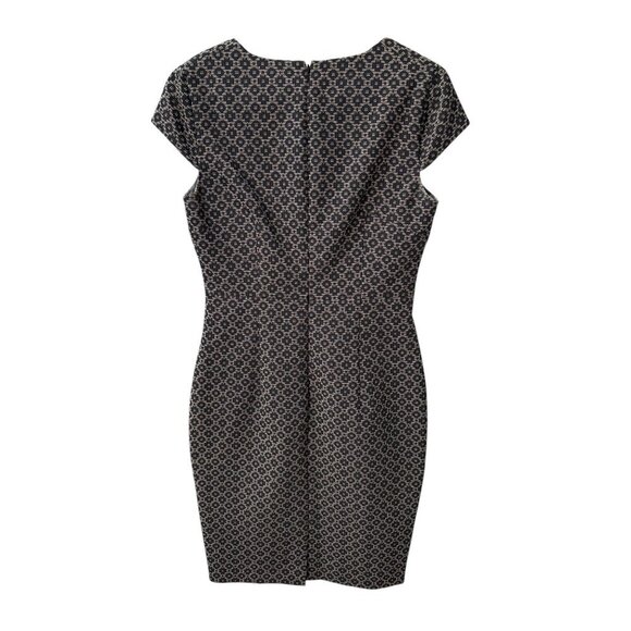 Brooks Brothers Jacquard Sleeveless A-Line Cotton/Poly Sheath Dress Size 4, EUC - Picture 6 of 7